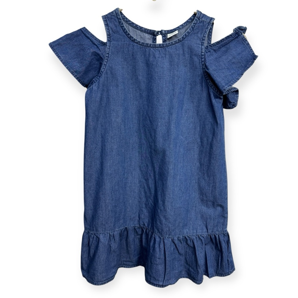 Crazy 8 Blue and White Ruffled Tiered Sundress